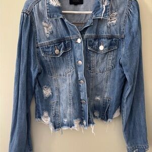 Risen Distressed Denim Jacket